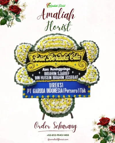 Papan Bunga Duka di Buwek